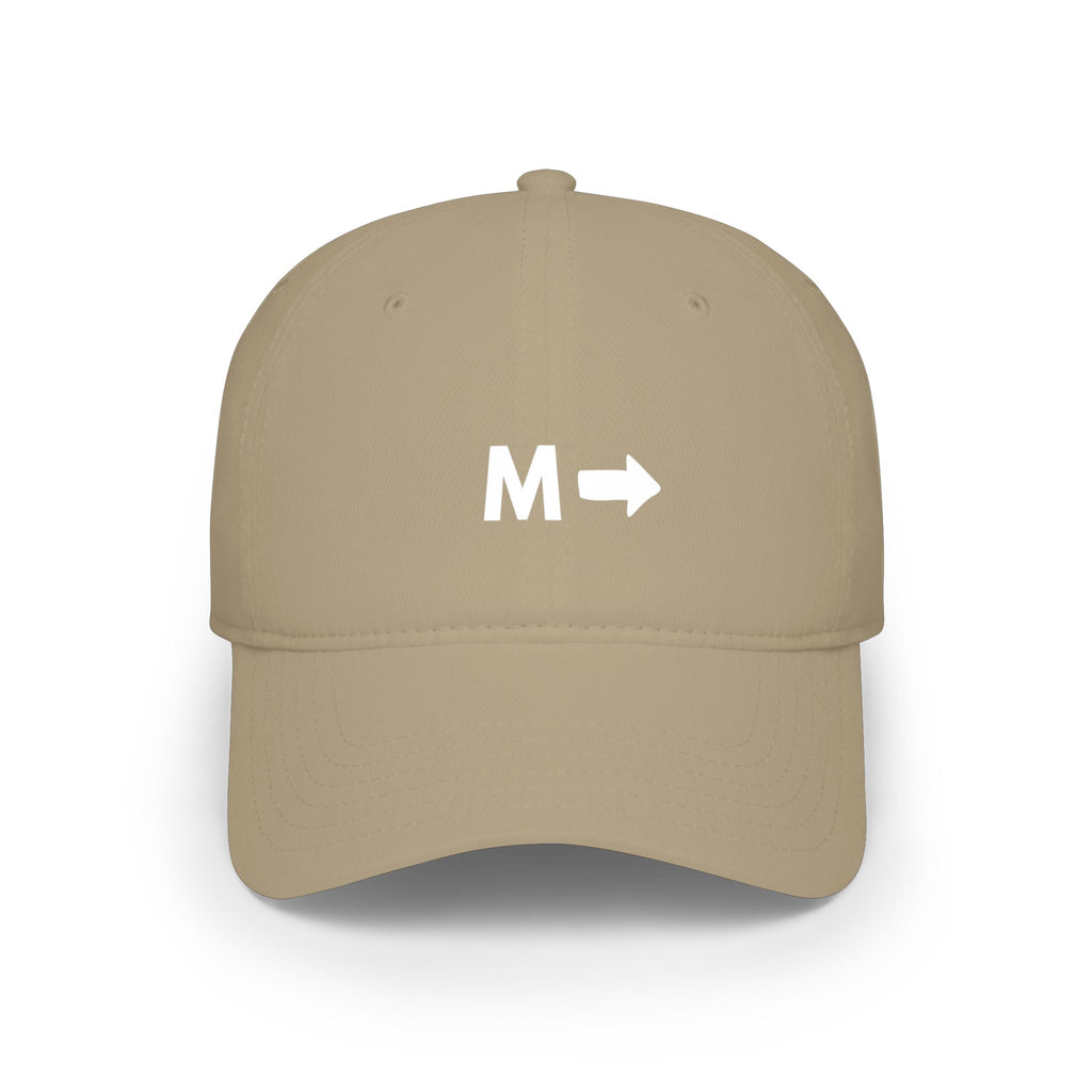 M → Arrow Minimalist Baseball Cap — Modern Direction Hat