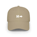 M → Arrow Minimalist Baseball Cap — Modern Direction Hat