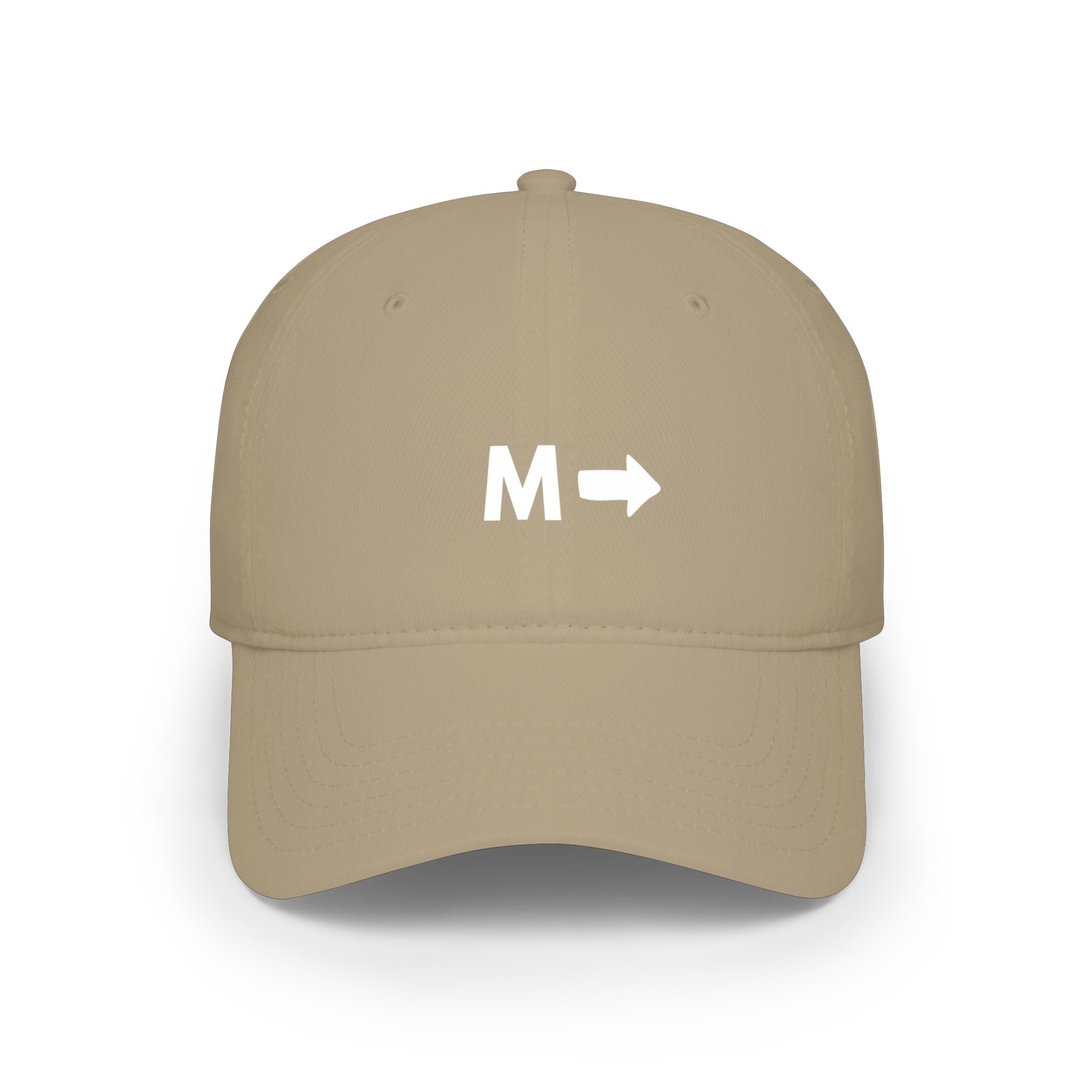 M → Arrow Minimalist Baseball Cap — Modern Direction Hat