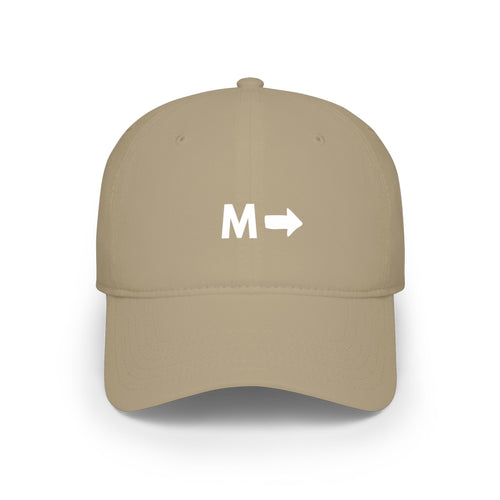 M → Arrow Minimalist Baseball Cap — Modern Direction Hat