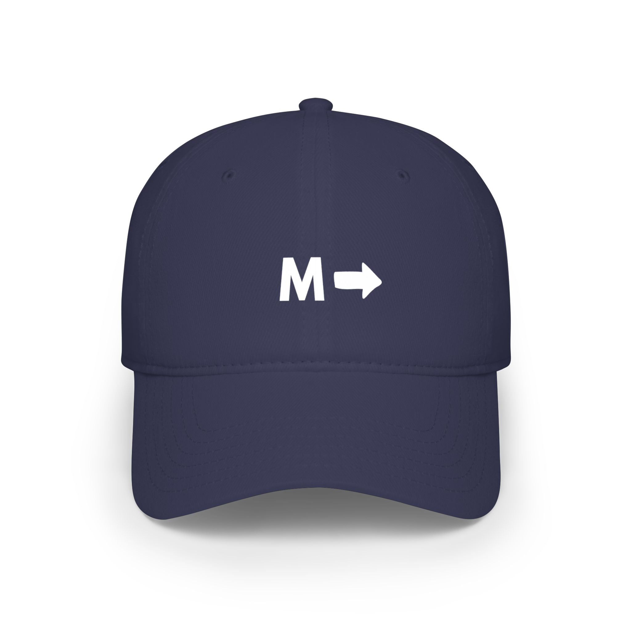 M → Arrow Minimalist Baseball Cap — Modern Direction Hat
