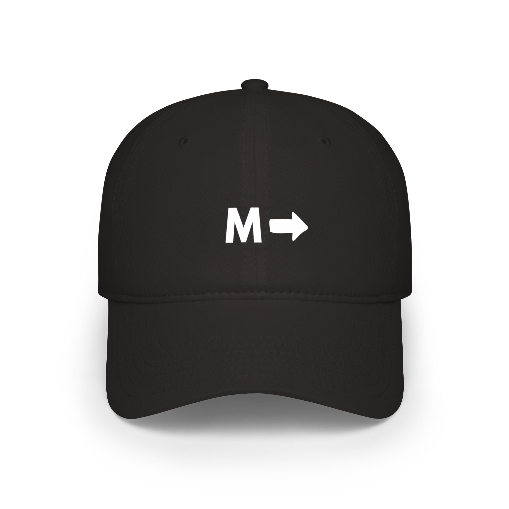 M → Arrow Minimalist Baseball Cap — Modern Direction Hat