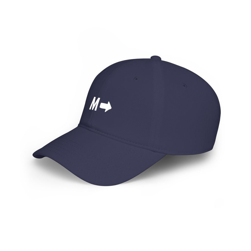 M → Arrow Minimalist Baseball Cap — Modern Direction Hat