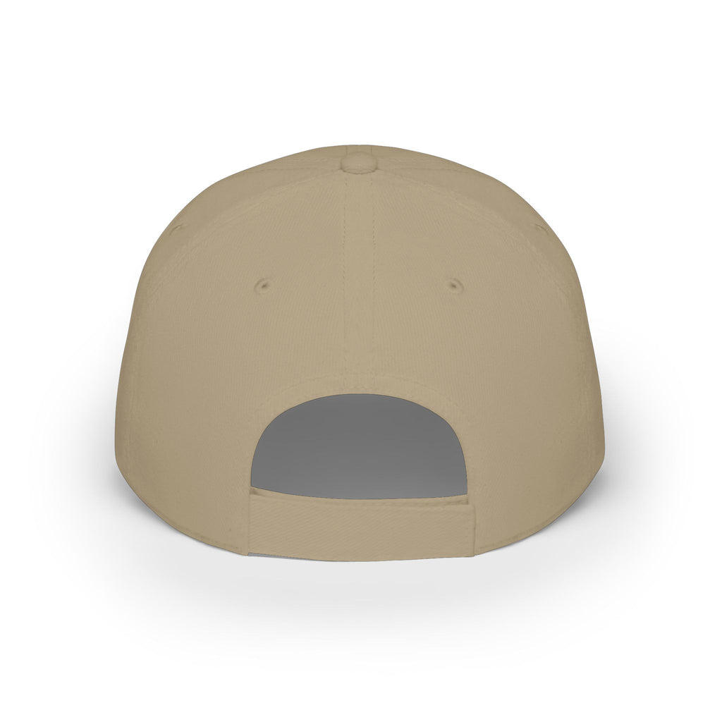 Low Profile Baseball Cap - MOM-NTUM Arrow Embroidered Hat for Moms (Mom Momentum)