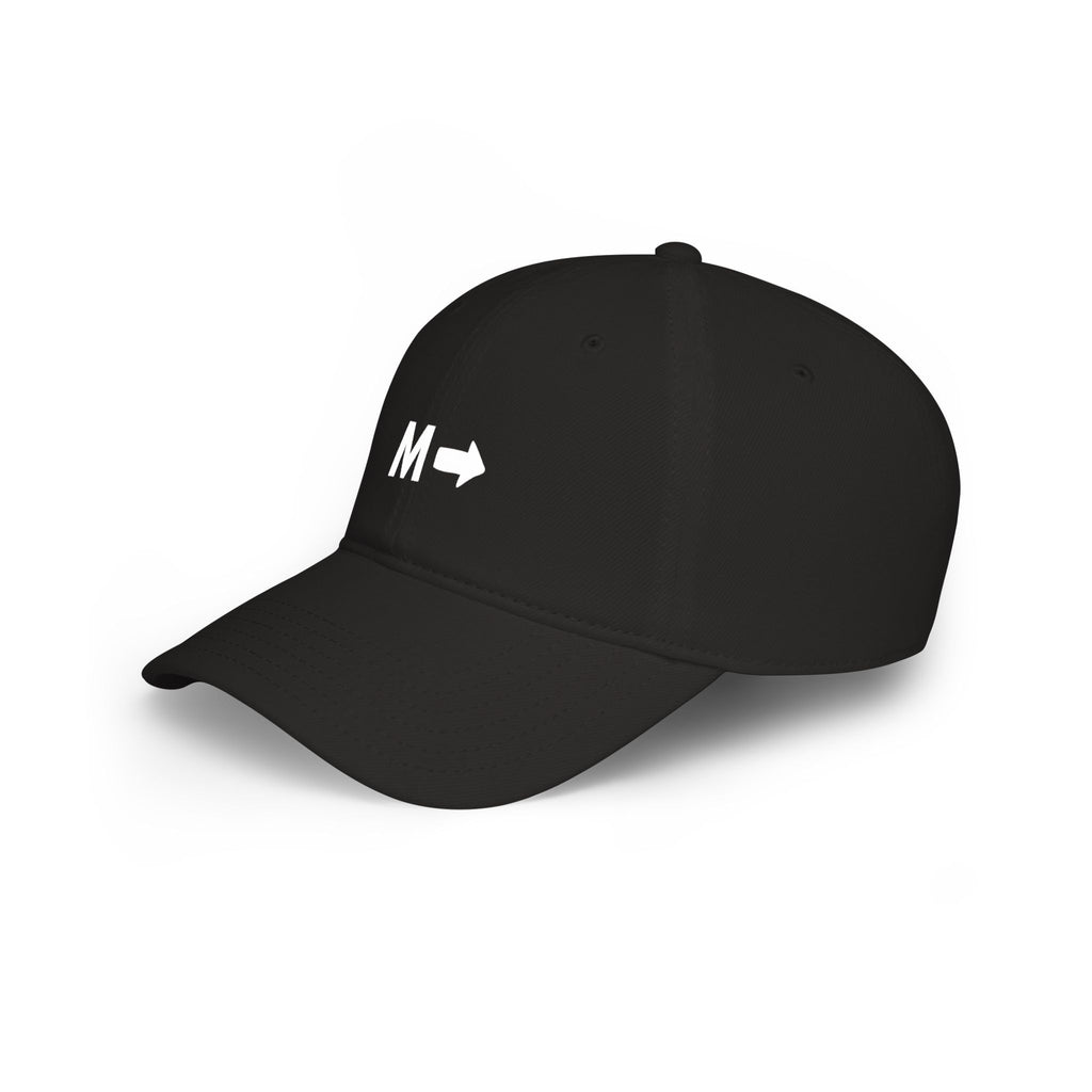 M → Arrow Minimalist Baseball Cap — Modern Direction Hat
